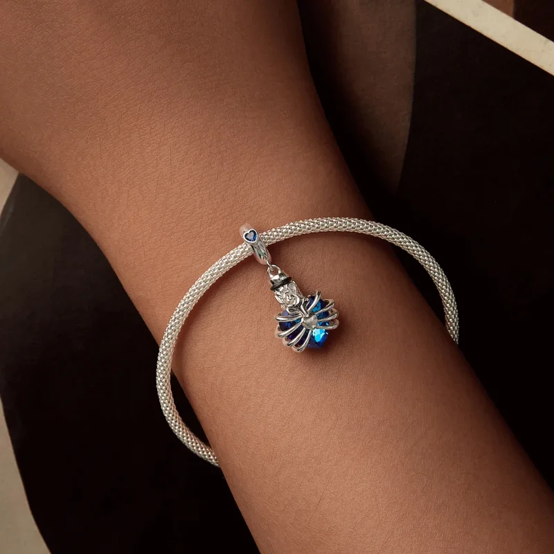 (kép) PANDORA Style Memorial Rose Heart Blue - BSC1058-BU - Megtekintés 5