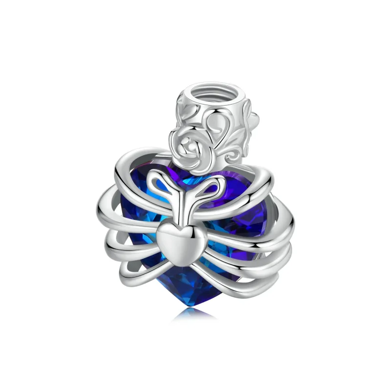 (kép) PANDORA Style Memorial Rose Heart Blue - BSC1058-BU - Megtekintés 6