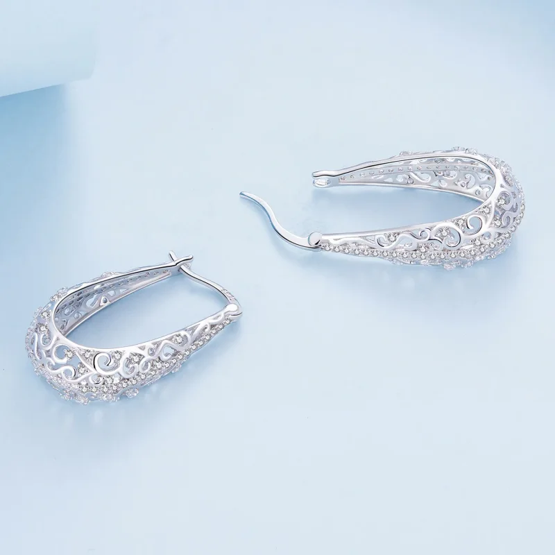 (kép) PANDORA Style Mintás fülbevaló - BSE753 - Megtekintés 4