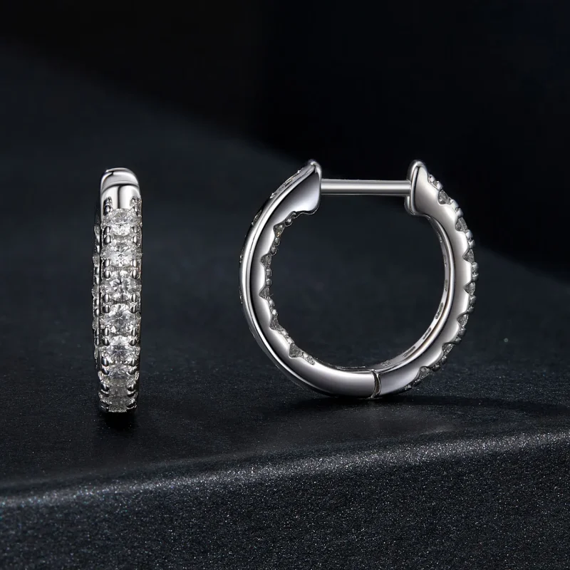 (kép) PANDORA Style Moissanite csillogó fülbevaló (egy tanúsítvánnyal) - MSE060 - Megtekintés 2