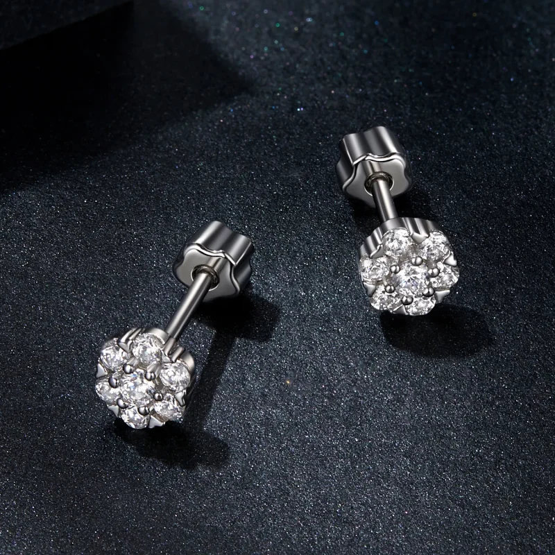 (kép) PANDORA Style Moissanite fülbevaló (egy tanúsítvánnyal) - MSE059 - Megtekintés 3