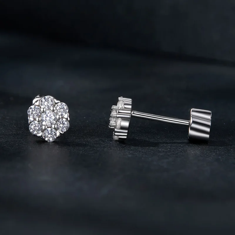 (kép) PANDORA Style Moissanite fülbevaló (egy tanúsítvánnyal) - MSE059 - Megtekintés 4