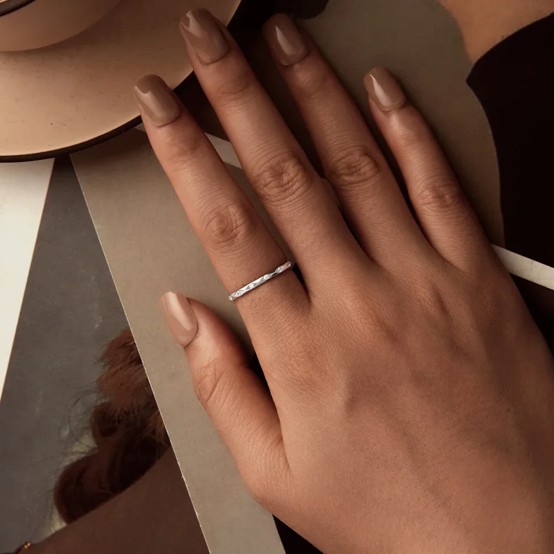 (kép) PANDORA Style Shining gyémánt kis szimpla gyűrű - BSR578 - Megtekintés 4