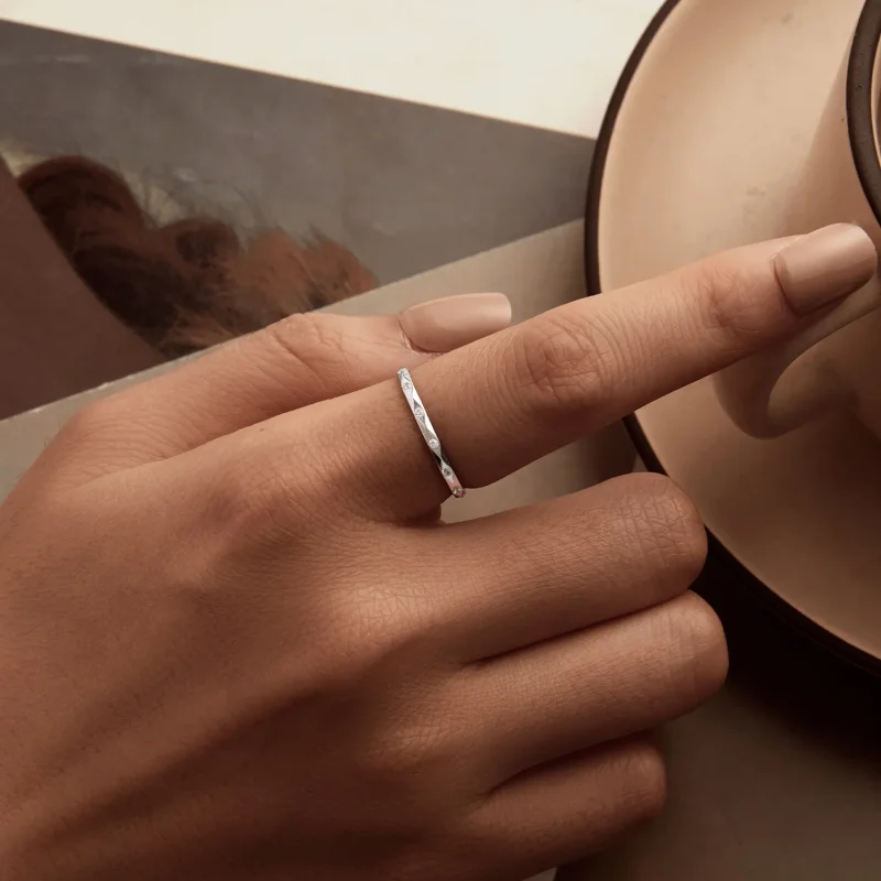(kép) PANDORA Style Shining gyémánt kis szimpla gyűrű - BSR578 - Megtekintés 5