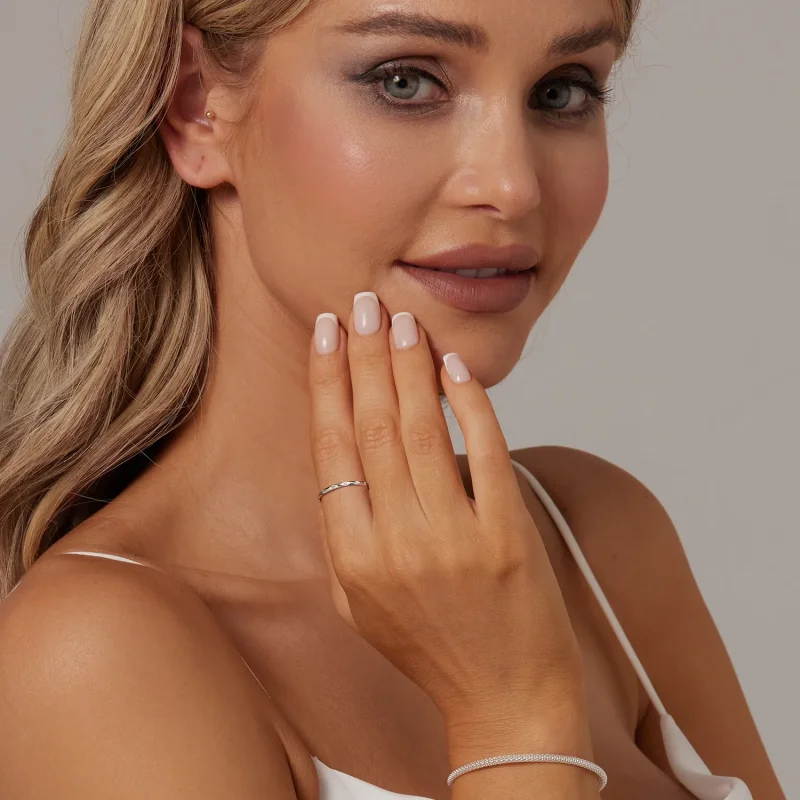 (kép) PANDORA Style Shining gyémánt kis szimpla gyűrű - BSR578 - Megtekintés 7