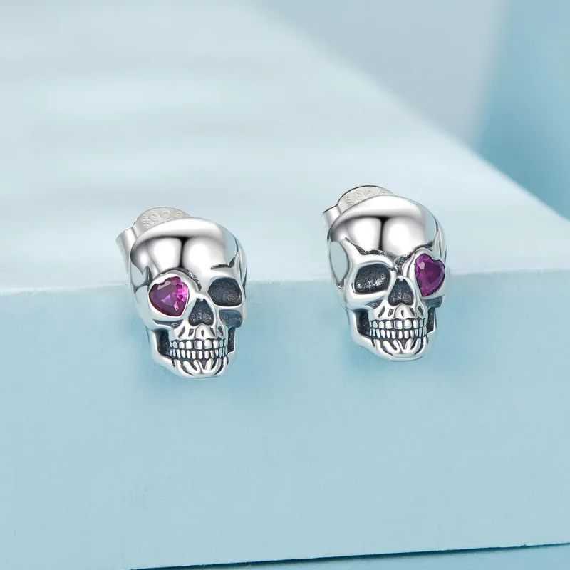 (kép) PANDORA Style Skull fülbevaló - SCE1771 - Megtekintés 2