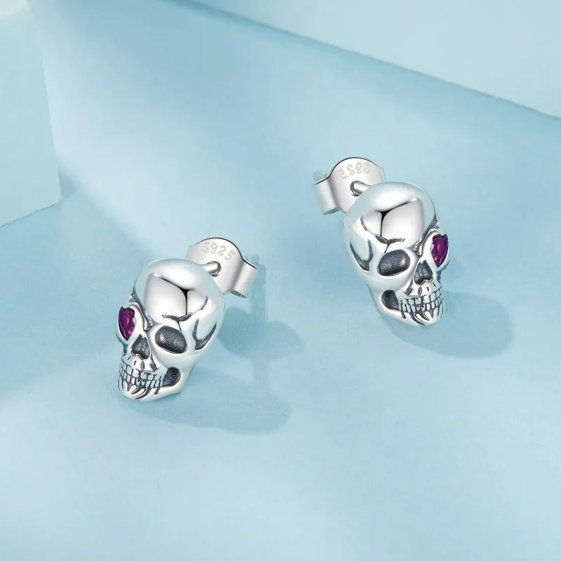(kép) PANDORA Style Skull fülbevaló - SCE1771 - Megtekintés 3
