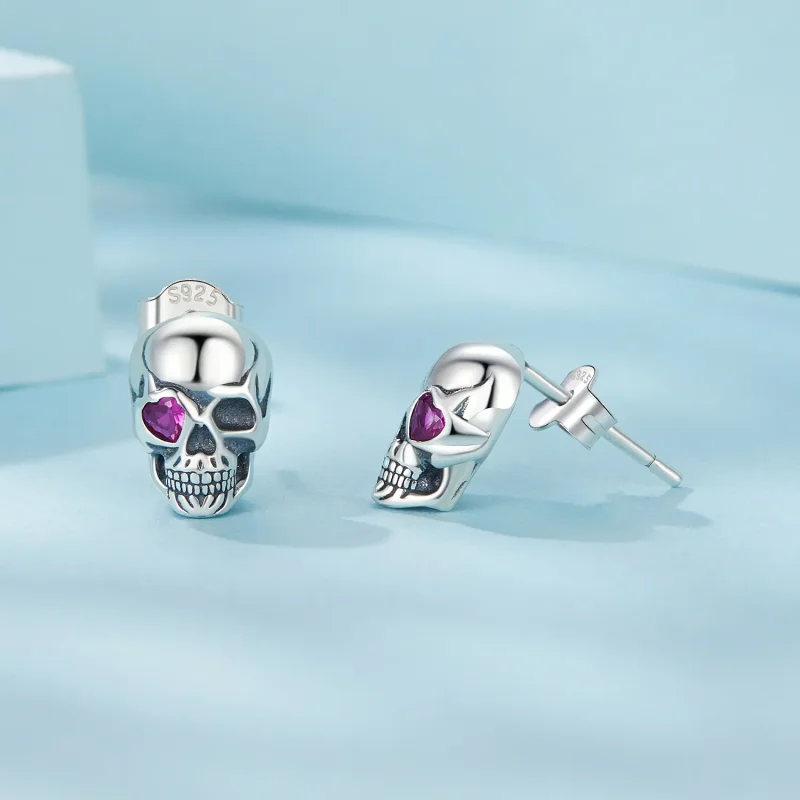 (kép) PANDORA Style Skull fülbevaló - SCE1771 - Megtekintés 4