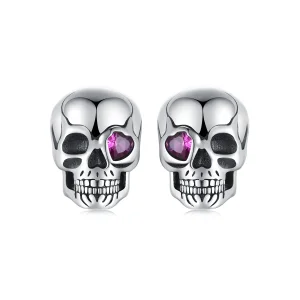 (kép) PANDORA Style Skull fülbevaló - SCE1771