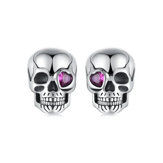 (kép) PANDORA Style Skull fülbevaló - SCE1771
