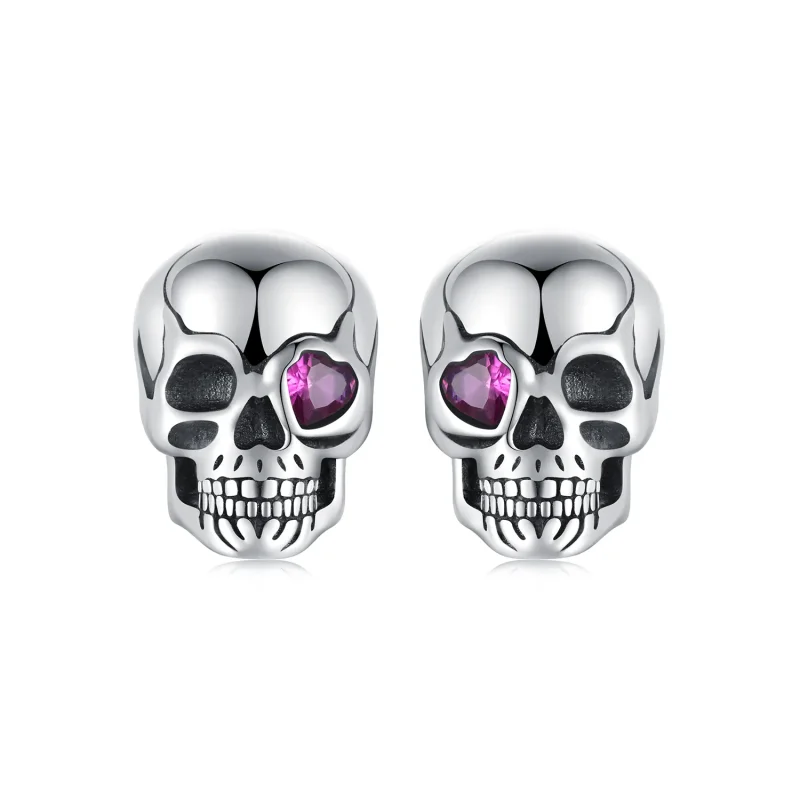 (kép) PANDORA Style Skull fülbevaló - SCE1771