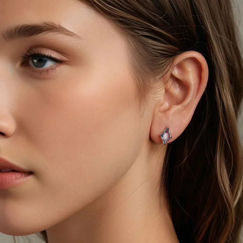 (kép) PANDORA Style Star fülbevaló - BSE1050 - Megtekintés 7