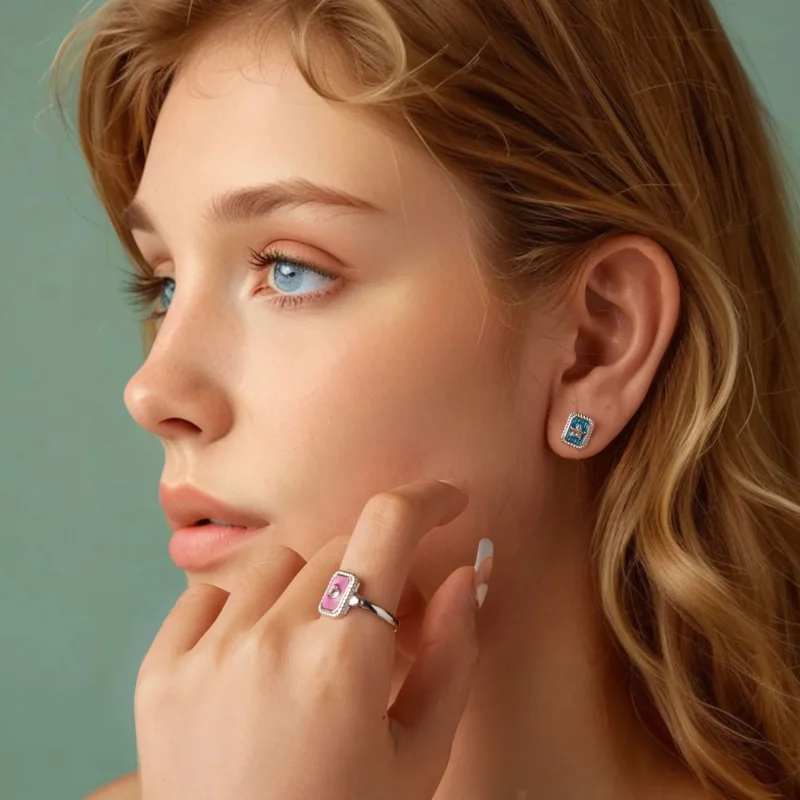 (kép) PANDORA Style Star Retro fülbevaló - SCE1796 - Megtekintés 8