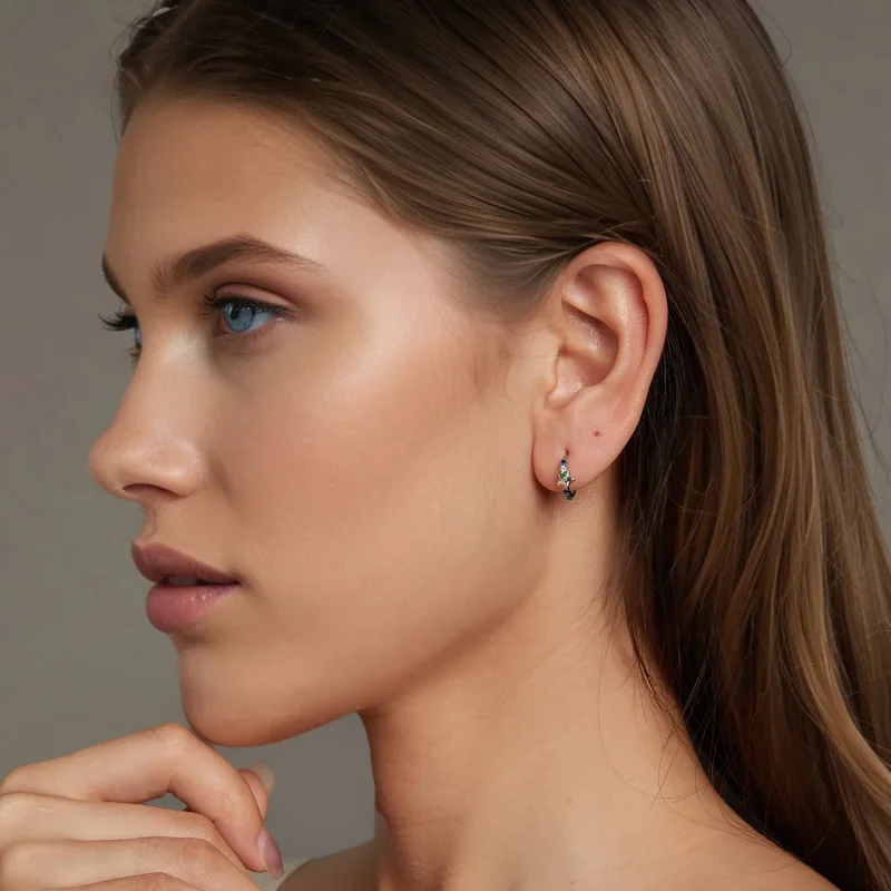 (kép) PANDORA Style Színes csillag fülbevaló - BSE1048 - Megtekintés 7