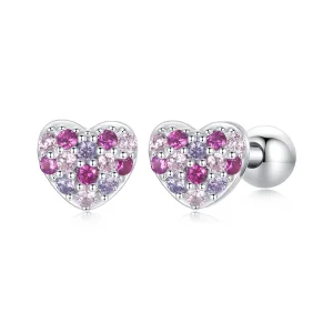 PANDORA Style Színes szív fülbevaló - BSE1044 (kép) PANDORA Style Színes szív fülbevaló - BSE1044