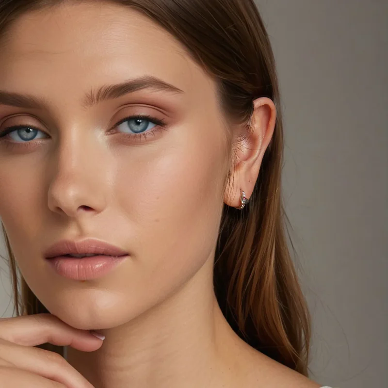 (kép) PANDORA Style Színes szív fülbevaló - BSE1049 - Megtekintés 8