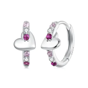PANDORA Style Színes szív fülbevaló - BSE1049 (kép) PANDORA Style Színes szív fülbevaló - BSE1049