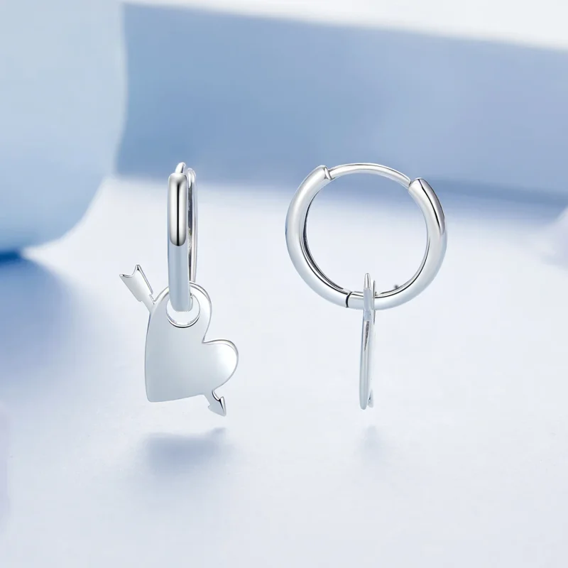 (kép) PANDORA Style Szívbevágó fülbevaló - BSE1082 - Megtekintés 3