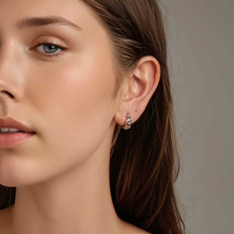 (kép) PANDORA Style Vintage palotamintás fülbevaló - BSE1055 - Megtekintés 7