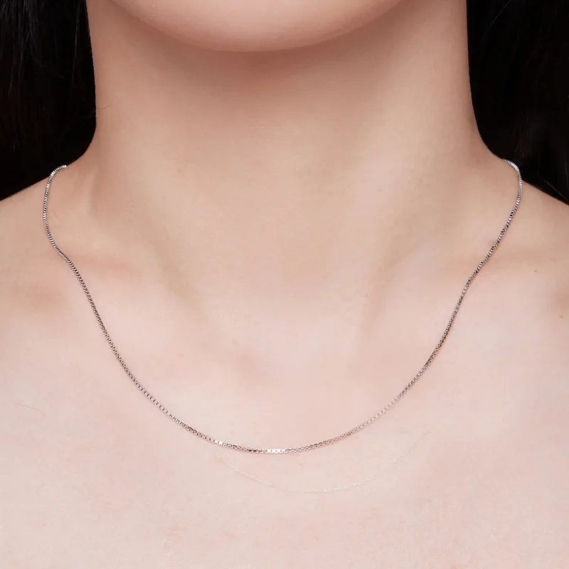 (kép) Pandora stílusú 0.8 Boxchain Alap Lánc Nyaklánc - SCA024 - Megtekintés 4