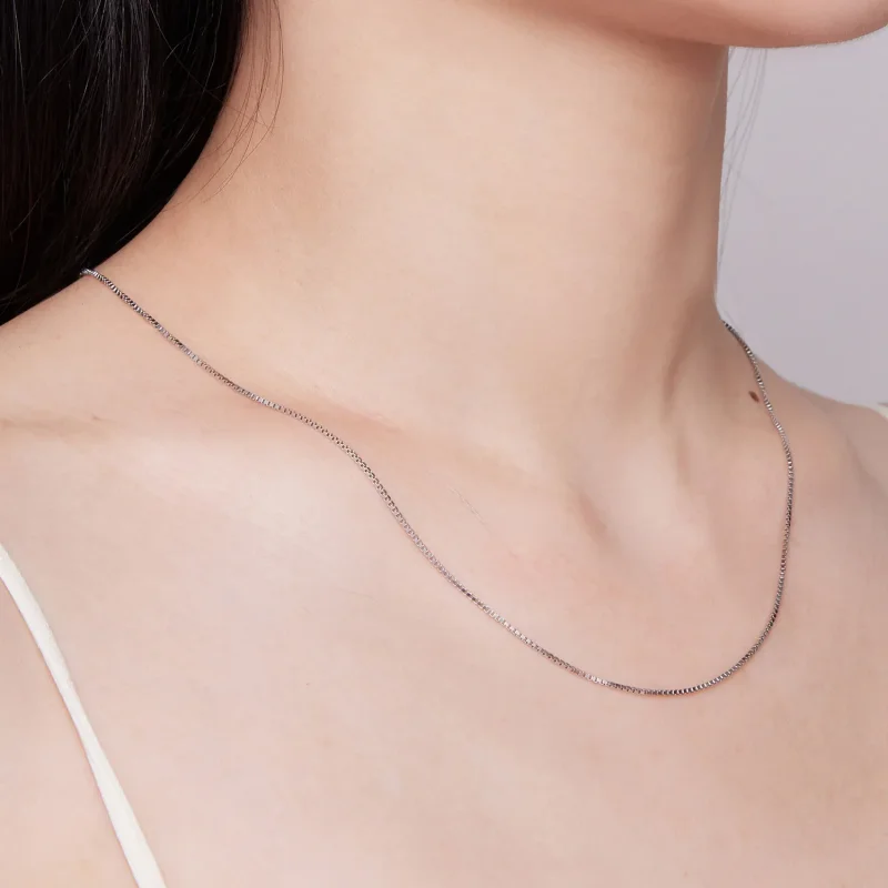 (kép) Pandora stílusú 0.8 Boxchain Alap Lánc Nyaklánc - SCA024 - Megtekintés 5