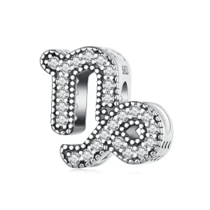 (kép) Pandora stílusú Bak szerencsés csillagjegy charm - SCC2516-10