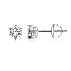 Pandora stílusú csillogó cirkónia fülbevaló - BSE615-4L (kép) Pandora stílusú csillogó cirkónia fülbevaló - BSE615-4L