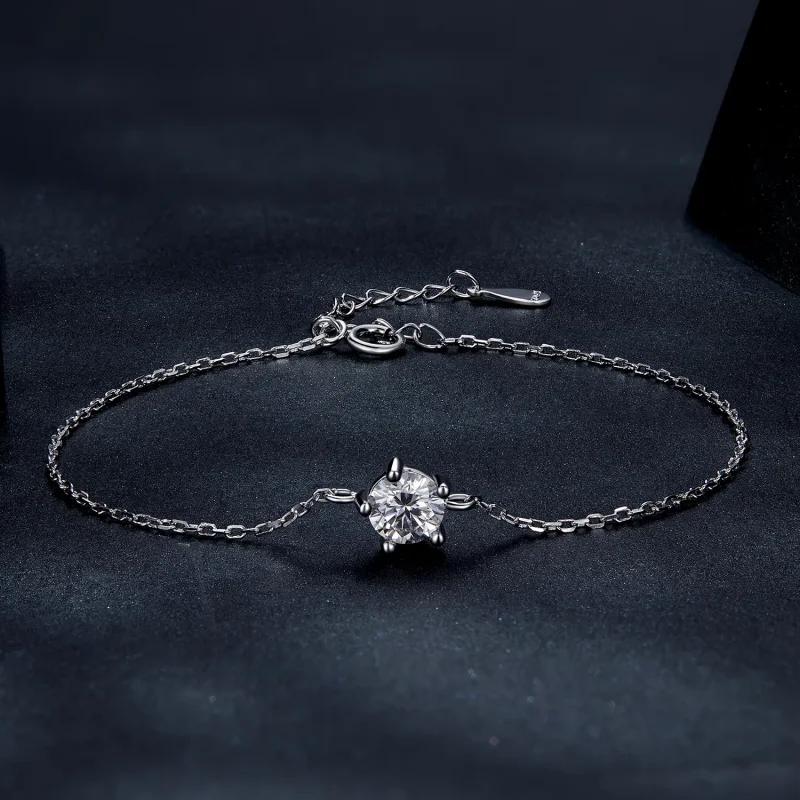 (kép) Pandora stílusú csillogó moissanite karkötő - MSB001 - Megtekintés 2