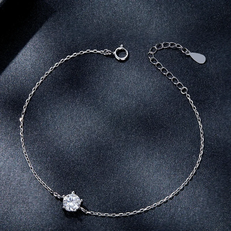 (kép) Pandora stílusú csillogó moissanite karkötő - MSB001 - Megtekintés 3