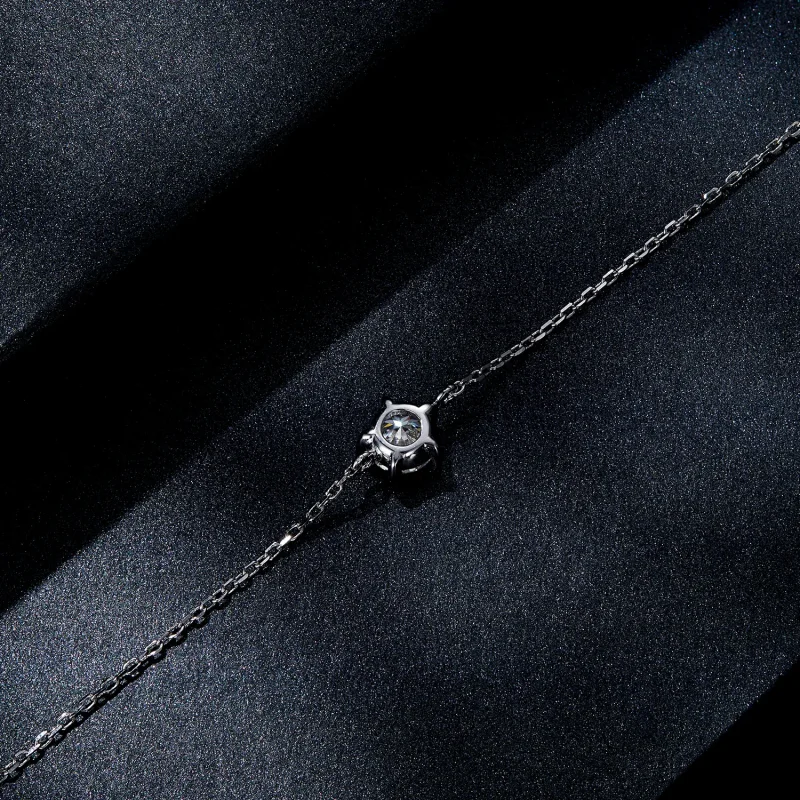 (kép) Pandora stílusú csillogó moissanite karkötő - MSB001 - Megtekintés 4