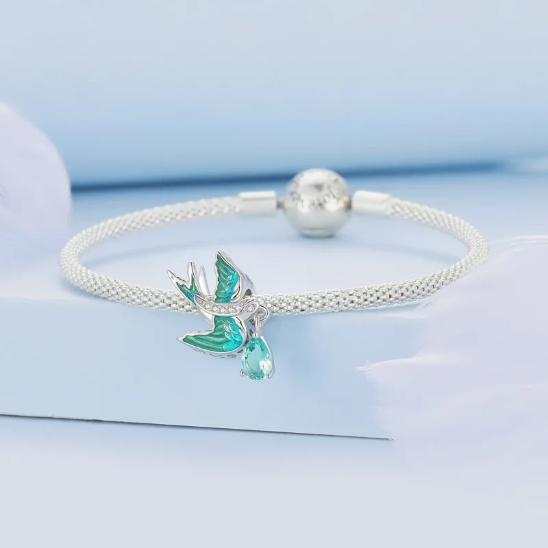 (kép) Pandora stílusú fecske charm - BSC865 - Megtekintés 3