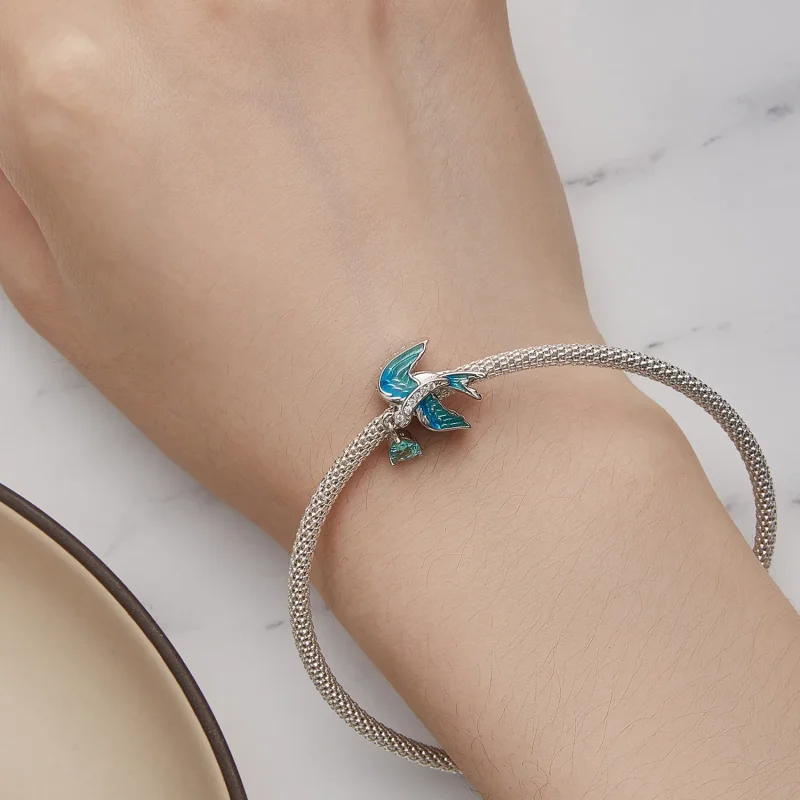 (kép) Pandora stílusú fecske charm - BSC865 - Megtekintés 6