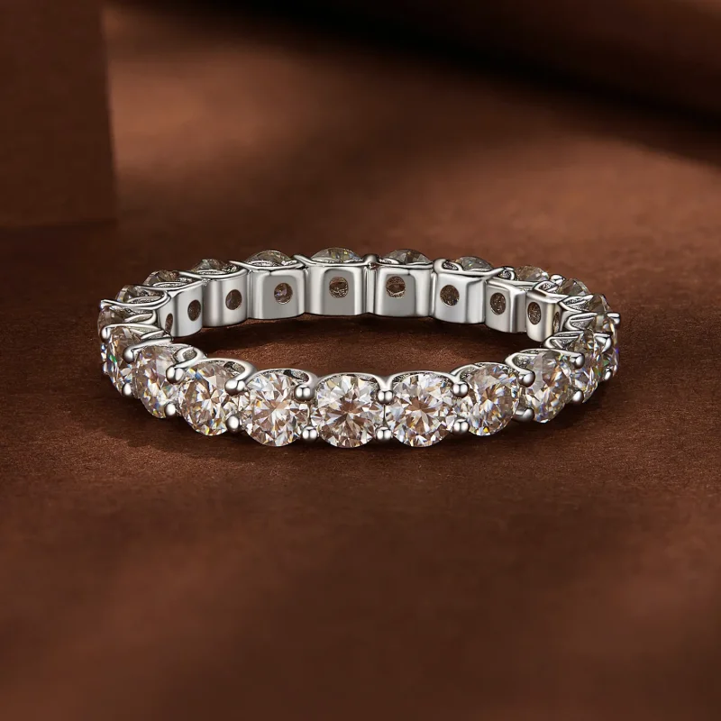 (kép) Pandora stílusú Finom Moissanite Gyűrű - MSR029 - Megtekintés 3