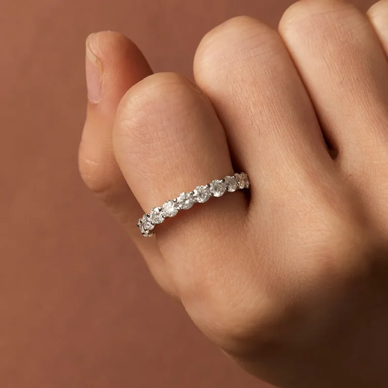 (kép) Pandora stílusú Finom Moissanite Gyűrű - MSR029 - Megtekintés 7