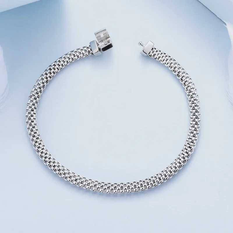 (kép) Pandora stílusú fonott lánc karkötő - BSB124 - Megtekintés 3