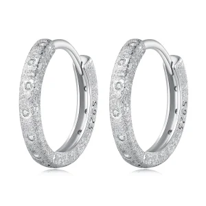 Pandora stílusú geometriai villanás fülbevalók - BSE848 (kép) Pandora stílusú geometriai villanás fülbevalók - BSE848