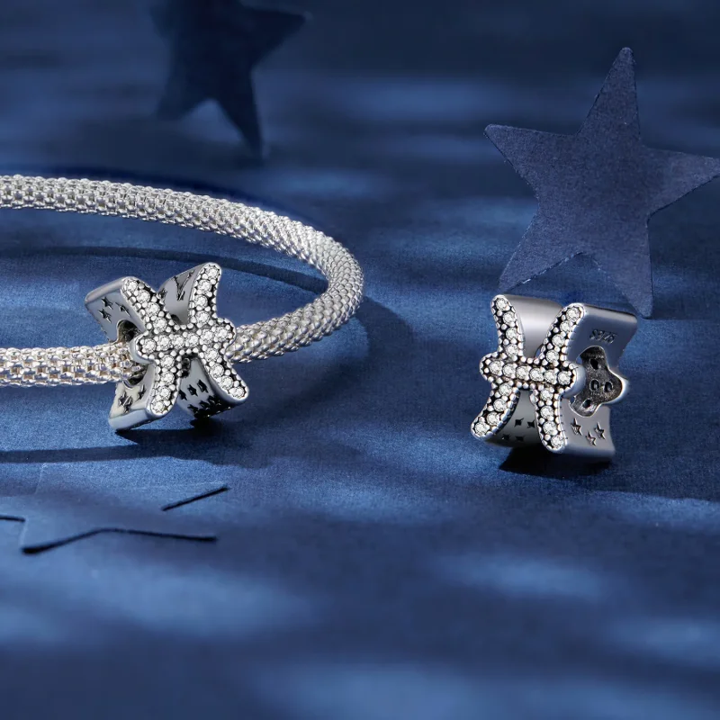 (kép) Pandora stílusú Halak szerencse Zodiákus bájital - SCC2516-11 - Megtekintés 4