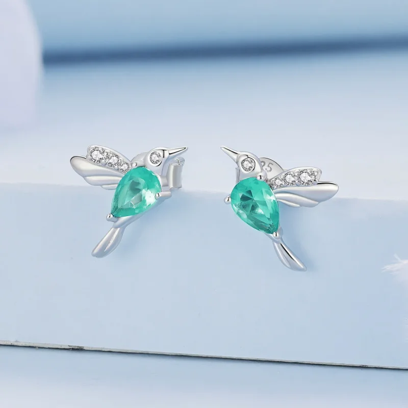(kép) Pandora stílusú Kolibri fülbevaló - BSE849 - Megtekintés 2