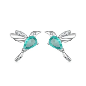 (kép) Pandora stílusú Kolibri fülbevaló - BSE849