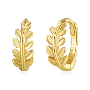Pandora stílusú leveles fülbevalók - BSE500-B (kép) Pandora stílusú leveles fülbevalók - BSE500-B