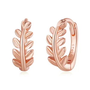 Pandora stílusú leveles fülbevalók - BSE500-C (kép) Pandora stílusú leveles fülbevalók - BSE500-C