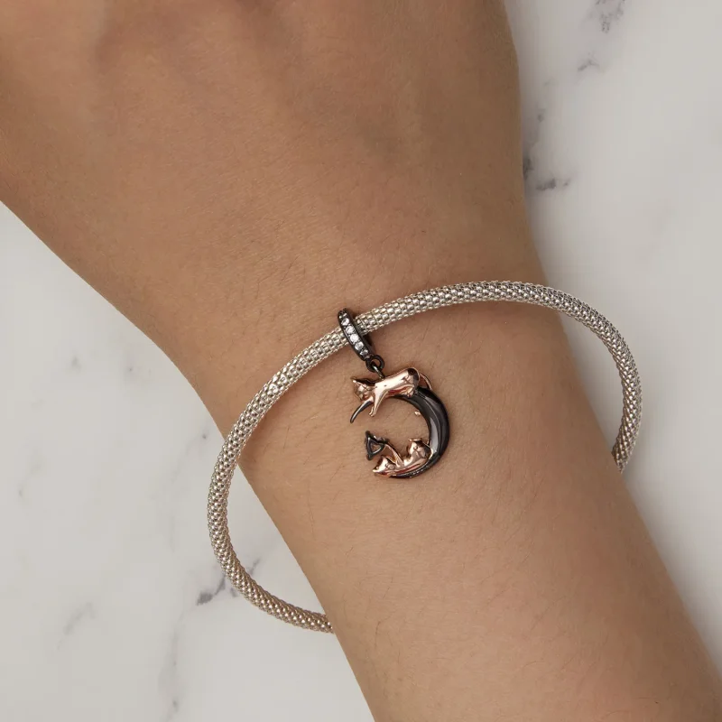 (kép) Pandora stílusú macskajáték medál charm - SCC2518 - Megtekintés 6