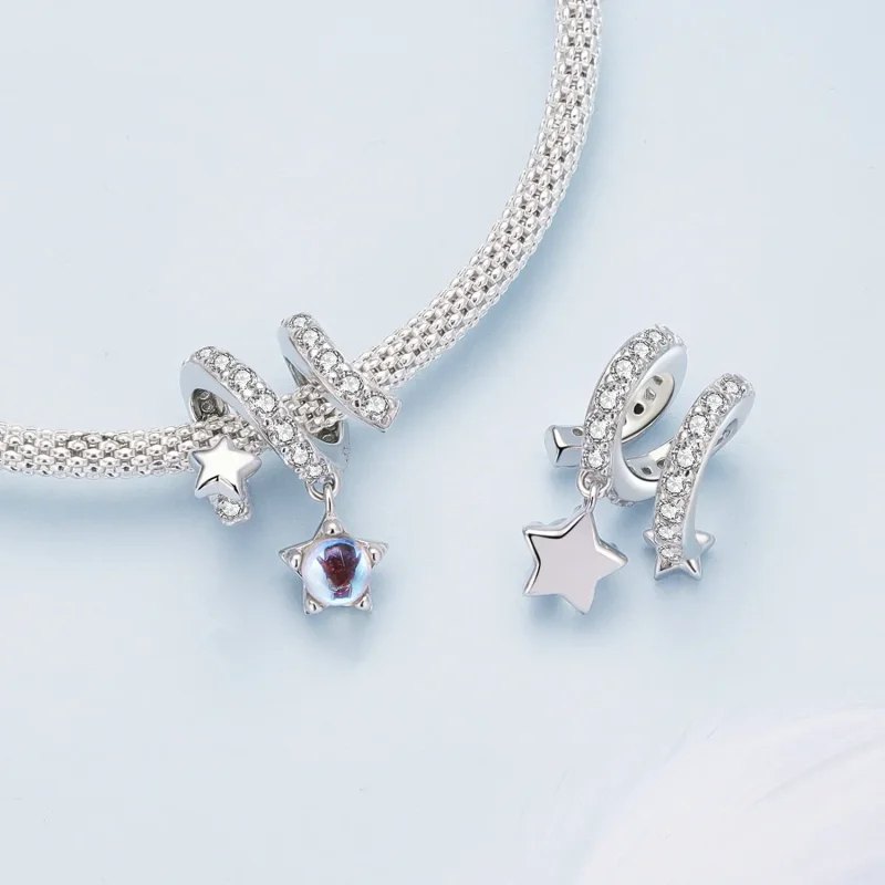(kép) Pandora stílusú Meteor Shower Charm - BSC861 - Megtekintés 4