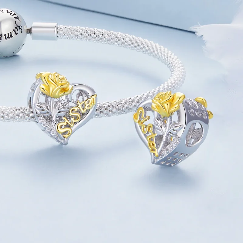 (kép) Pandora stílusú nővérek charm - BSC841 - Megtekintés 4