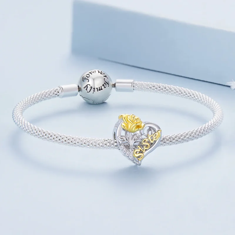 (kép) Pandora stílusú nővérek charm - BSC841 - Megtekintés 5