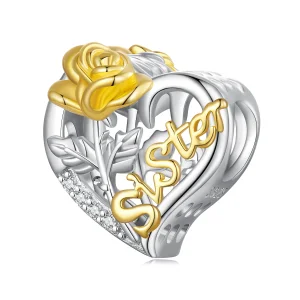 Pandora stílusú nővérek charm - BSC841 (kép) Pandora stílusú nővérek charm - BSC841
