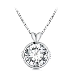 (kép) Pandora stílusú nyaklánc 1 karátos Moissanite-tel - MSN013