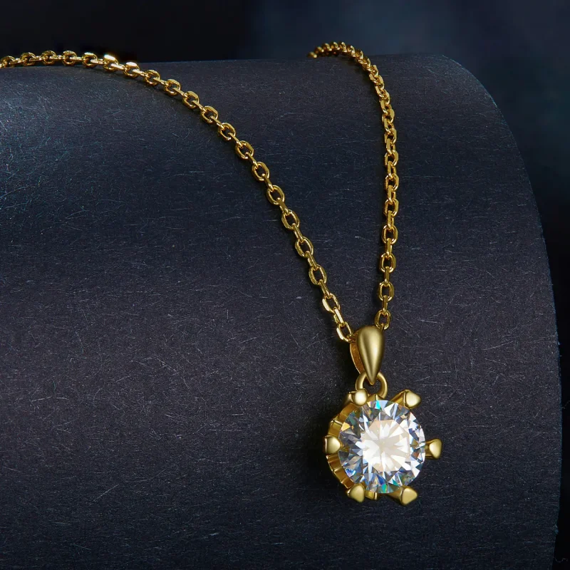 (kép) Pandora stílusú nyaklánc luxus Moissanite kövekkel - MSN006-B - Megtekintés 2