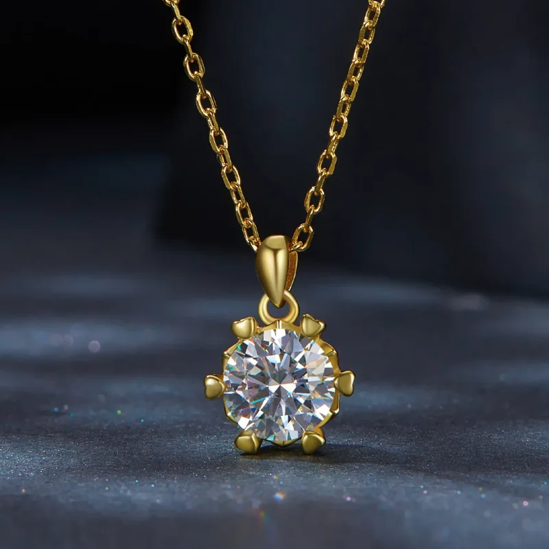 (kép) Pandora stílusú nyaklánc luxus Moissanite kövekkel - MSN006-B - Megtekintés 3