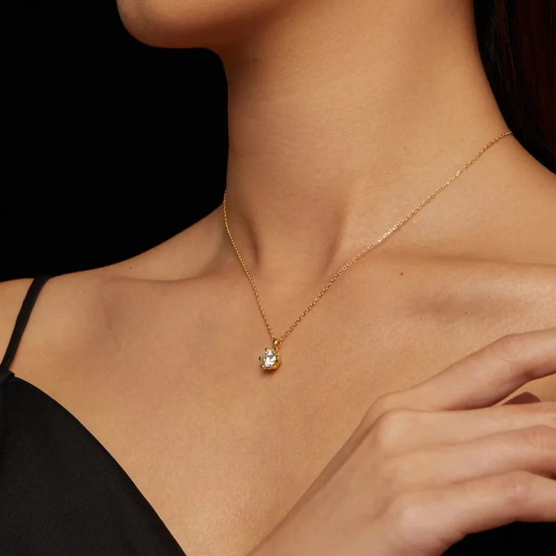 (kép) Pandora stílusú nyaklánc luxus Moissanite kövekkel - MSN006-B - Megtekintés 8
